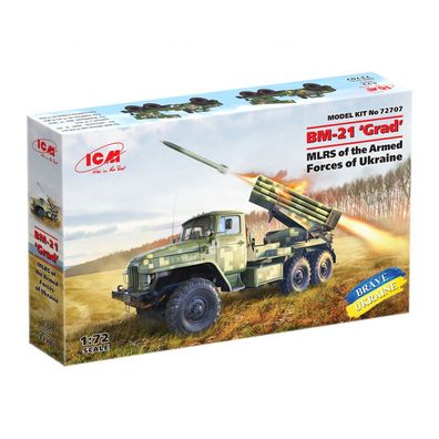 ICM - BM-21 Grad - Ukraine MLRS - 1:72 - 127 Teile
