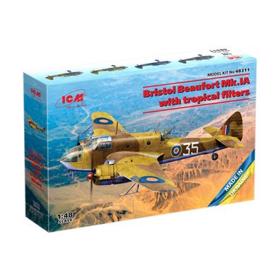 ICM - Bristol Beaufort Mk. IA with tropical filter - 1:48 - 240 Teile