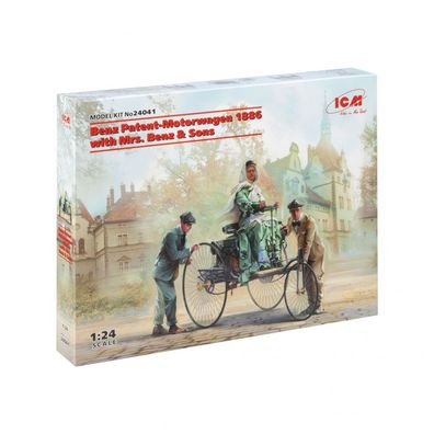 ICM - Benz Patent-Motorwagen 1886 with Mrs. Benz and Sons - 1:24 - 119 Teile