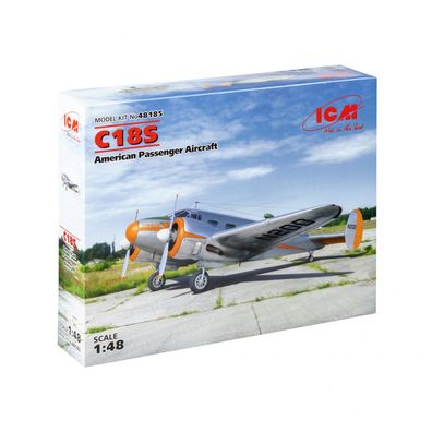 ICM - C18S American Passenger Aircraft - 1:48 - 128 Teile