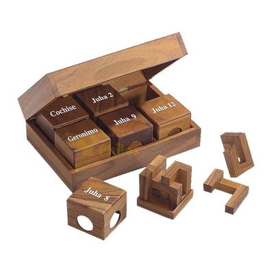 Cube II - 6 unterschiedlich - Denkspiel - Knobelspiel - Geduldspiel