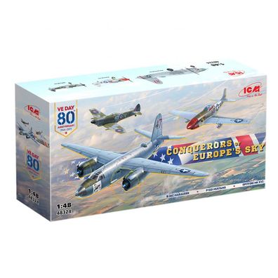 ICM - Conquerors of Europes Sky - 1:48 - 362 Teile - 3 Flugzeuge