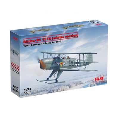 ICM - Bücker Bü 131D Winterversion - 1:32 - 90 Teile