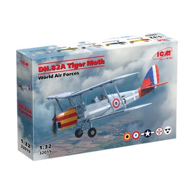 ICM - DH.82A Tiger Moth of the World Air Forces - 1:32 - 93 Teile