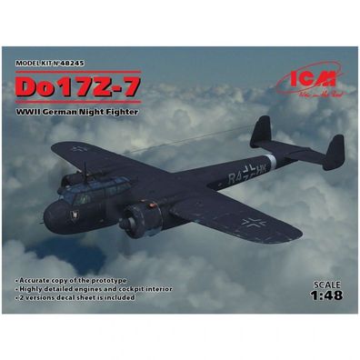 ICM - Do 17Z-7 - WWII German Night Fighter - 1:48 - 205 Teile