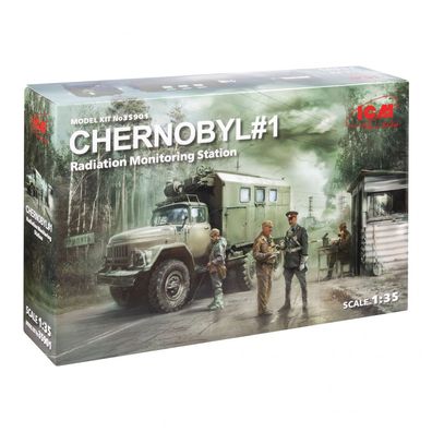 ICM - Chernobyl #1 Radiation Monitoring Station - 1:35 - 319 Teile