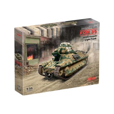 ICM - FCM 36 WWII French Light Tank - 1:35 - 158 Teile
