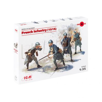 ICM - French Infantry (1916) - 1:35 - 4 Figuren