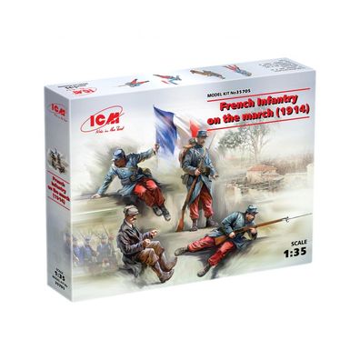 ICM - French Infantry on the March (1914) - 1:35 - 4 Figuren