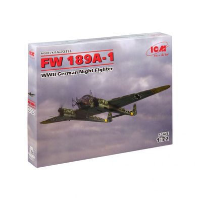 ICM - FW 189A-1 - WWII German Night Fighter - 1:72 - 135 Teile