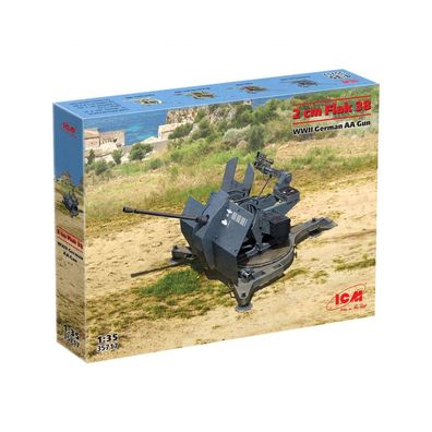 ICM - Flak 38 - WWII German AA Gun - 1:35 - 69 Teile