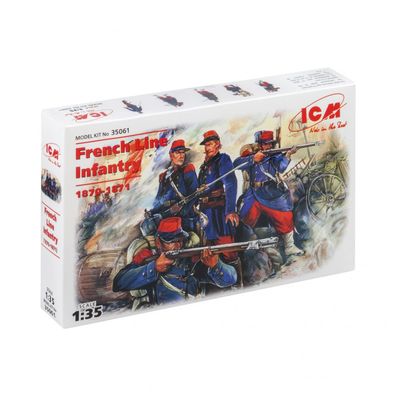 ICM - Französische Linieninfanterie (1870-1871) - 1:35 - 4 Figuren