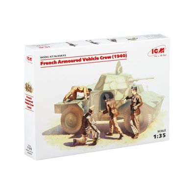 ICM - French Armoured Vehicle Crew (1940) - 1:35 - 4 Figuren