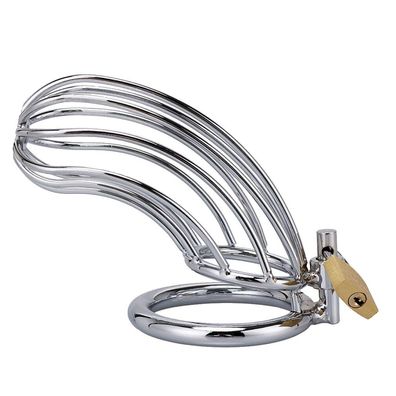 XX-DREAMSTOYS Metal Cock Cage Banana Shape