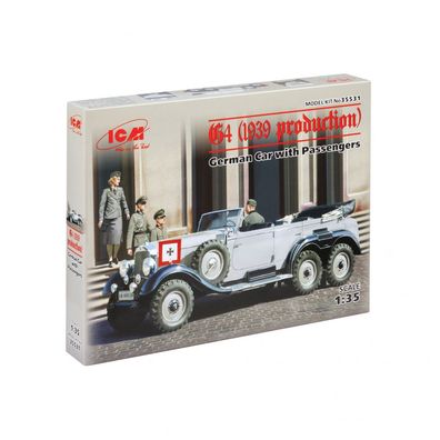 ICM - G4 (1939 production) - German Car With Passengers - 1:35 - 231 Teile