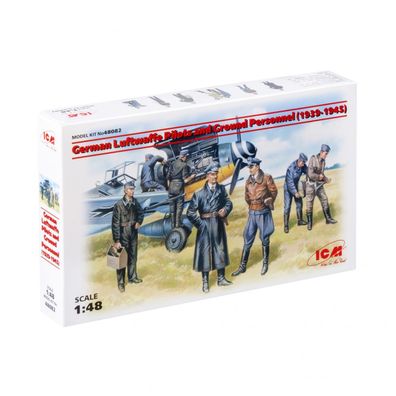 ICM - German Luftwaffe Pilots and Ground Personnel (1939-1945) - 1:48 - 7 Figuren