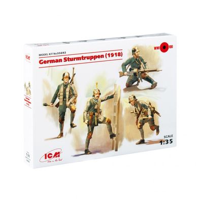 ICM - German Sturmtruppen (1918) - 1:35 - 4 Figuren