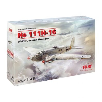 ICM - He 111H-16 - WWII German Bomber - 1:48 - 328 Teile