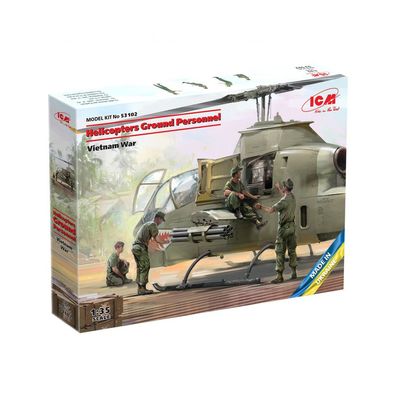 ICM - Helicopters Ground Personnel - Vietnam War - 1:35 - 4 Figuren