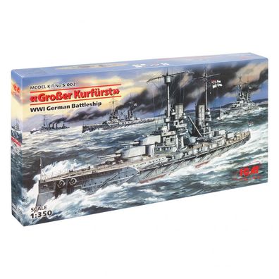 ICM - Großer Kurfürst WWI German Battleship - 1:350 - 503 Teile