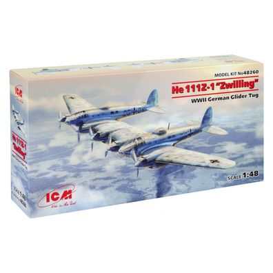 ICM - He 111Z-1 Zwilling - WWII German Glider Tug - 1:48 - 548 Teile