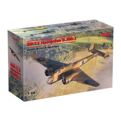 ICM - HP.52 Hampden B. Mk.I - WWII British Bomber - 1:48 - 350 Teile