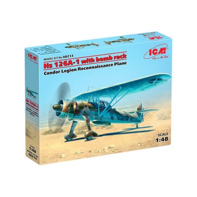 ICM - Hs 126A-1 with bomb rack Condor Legion Reconnaissance Plane - 1:48 - 191 Teile