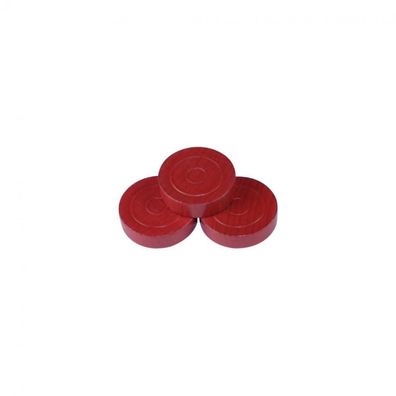Damestein - Mühle - Backgammonstein - 21x7mm - rot