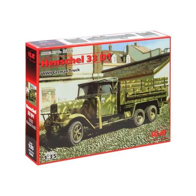 ICM - Henschel 33 D1 - WWII German Army Truck - 1:35 - 324 Teile