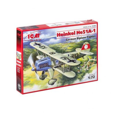 ICM - Heinkel He 51 A-1 - 1:72 - 58 Teile