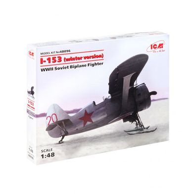 ICM - I-153 winter version - WWII Soviet Biplane Fighter- 1:48 - 102 Teile