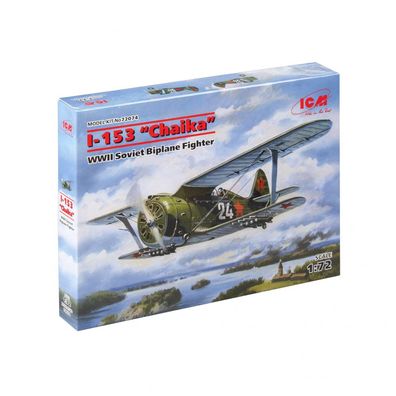 ICM - I-153 Chaika WWII Soviet Biplane Fighter - 1:72 - 76 Teile