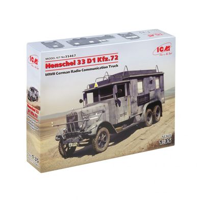 ICM - Henschel 33 D1 Kfz.72 - WWII German Radio Communication Truck - 1:35 - 319 Teil