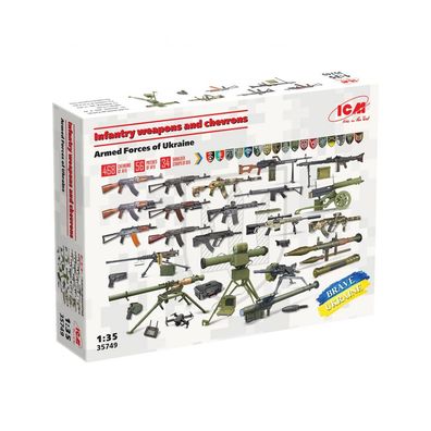 ICM - Infantry weapons and chevrons - Armed Forces of Ukraine - 1:35 - 191 Teile