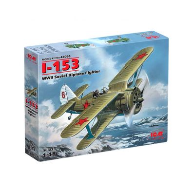 ICM - I-153 „Chaika“ - WWII Soviet Biplane Fighter - 1:48 - 100 Teile