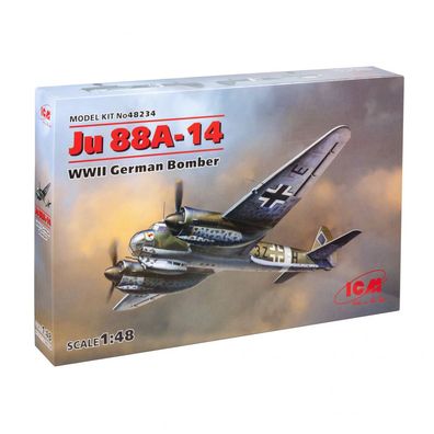 ICM - Ju 88A-14 - WWII German Bomber - 1:48 - 225 Teile
