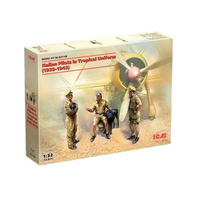 ICM - Italian Pilots in Tropical Uniform 1939-1943 - 1:32 - 3 Figuren