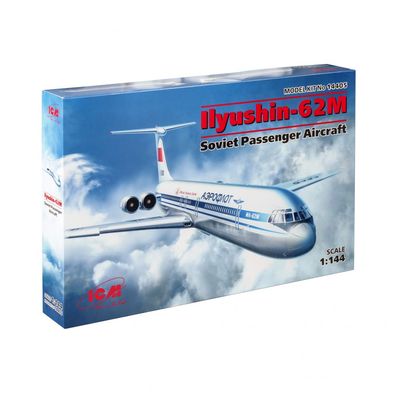 ICM - Ilyushin-62M - Sowjetisches Passagierflugzeug - 1:144 - 64 Teile