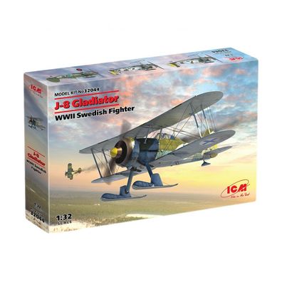 ICM - J-8 Gladiator WWII Swedish Fighter - 1:32 - 141 Teile