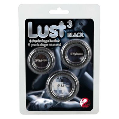 Lust 3 Penisringe Black