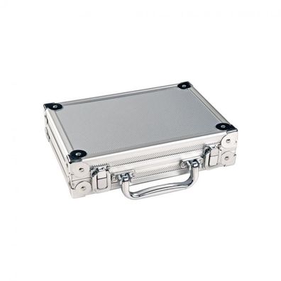 Dartkoffer Luxus - silber - alu