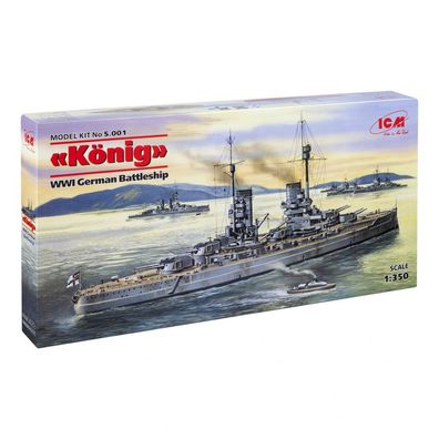 ICM - König WWI German Battleship - 1:350 - 507 Teile