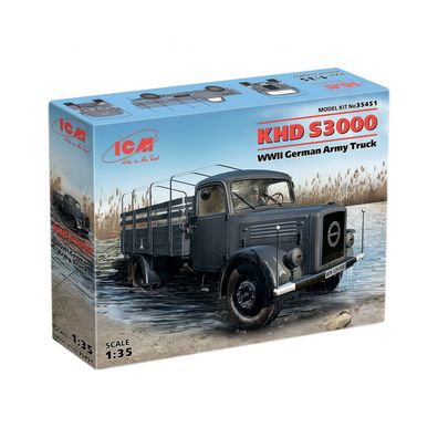 ICM - KHD S3000 - WWII German Army Truck - 1:35 - 148 Teile