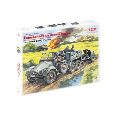 ICM - Krupp L2H143 Kfz.69 mit Pak 36 Geschütz - 1:72 - 101 Teile