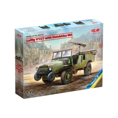 ICM - Laffly V15T mit Hotchkiss-Maschinengewehr - 1:35 - 136 Teile