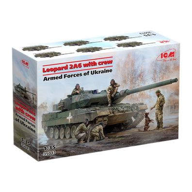 ICM - Leopard 2A6 der Streitkräfte der Ukraine mit Besatzung - 1:35 - 291 Teile