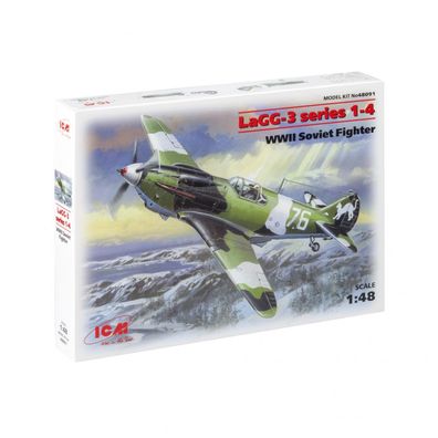 ICM - LaGG-3 Series 1-4 - WWII Soviet Fighter - 1:48 - 66 Teile
