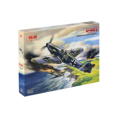 ICM - Messerschmitt Bf 109F-2 - WWII German Fighter - 1:48 - 94 Teile