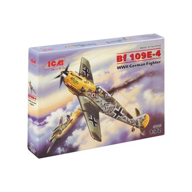 ICM - Messerschmitt Bf 109 E-4 - WWII German Fighter - 1:72 - 44 Teile