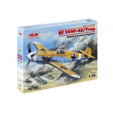 ICM - Messerschmitt Bf 109F-4Z/Trop - WWII German Fighter - 1:48 - 94 Teile